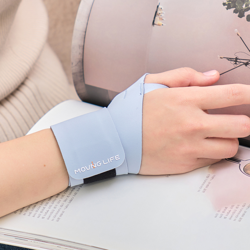 무빙라이프 손목보호대 엄지손가락 터널증후군 건초염 얇은 아대 오른손