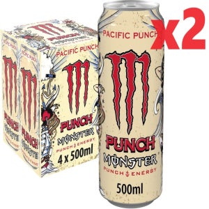 [영국발송] 500ml 8캔 몬스터 퍼시픽 펀치 에너지 드링크 Monster Pacific Punch Energy Drink