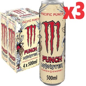 [영국발송] 500ml 12캔 몬스터 퍼시픽 펀치 에너지 드링크 Monster Pacific Punch Energy Drink