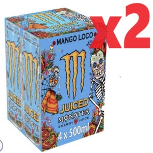 [영국발송] 500ml 8캔 몬스터 망고 로코 에너지 드링크 Monster mango loco Energy Drink