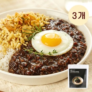사평 숙성 진한 맛 저수분 일본카레 드라이짜장, 190g, 3개