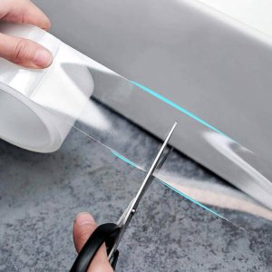 주방 씽크 싱크 대 투명 방수 스티커 젤 테이프 곰팡이 방지 코너 마감
