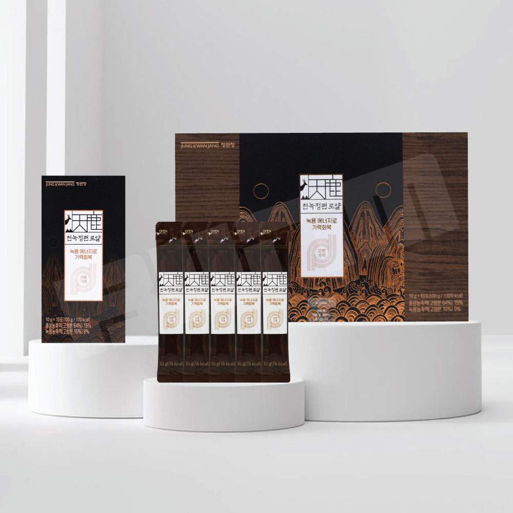 정관장 천녹정 편 로얄 10g x 60포 / 천녹정 전용 쇼핑백 포함 / 천녹정편 로얄