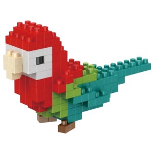 프리미엄 나노 블럭 앵무새 레고 홍금강