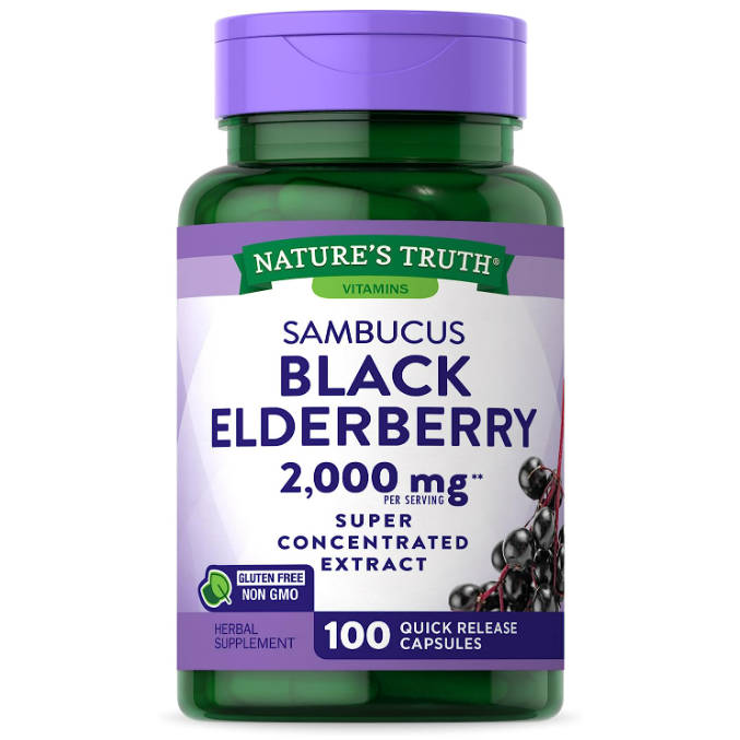 <b>네이처스트루</b> 블랙 삼부커스 엘더베리 2000mg 100캡슐