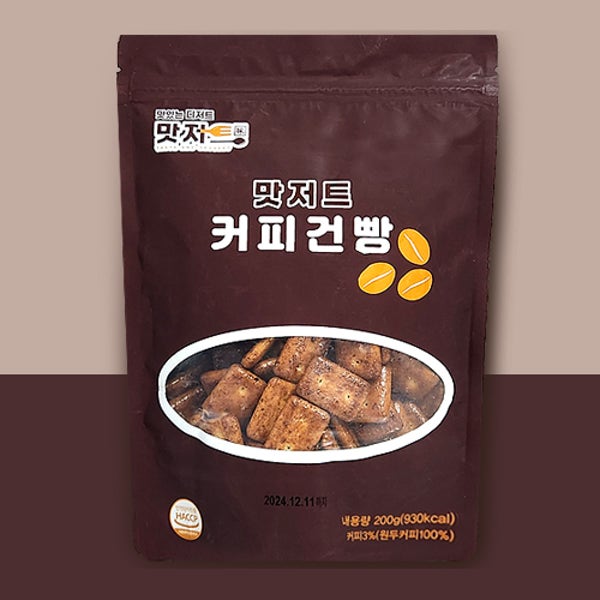 맛저트 커피금빵 강릉 커피건빵 보리 튀김 발효 군용 200g