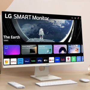 LG전자 스마트모니터 27인치 27SR50F webos23 탑재 스마트폰 미러링기능 OTT
