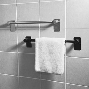 수건걸이 무타공 욕실 화장실 걸이 샤워타올 거치대 길이조절 스텐