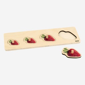 니엔후이스 몬테소리 교구 딸기 퍼즐 토들러 유아 아기 베이비 원목 장난감 소근육