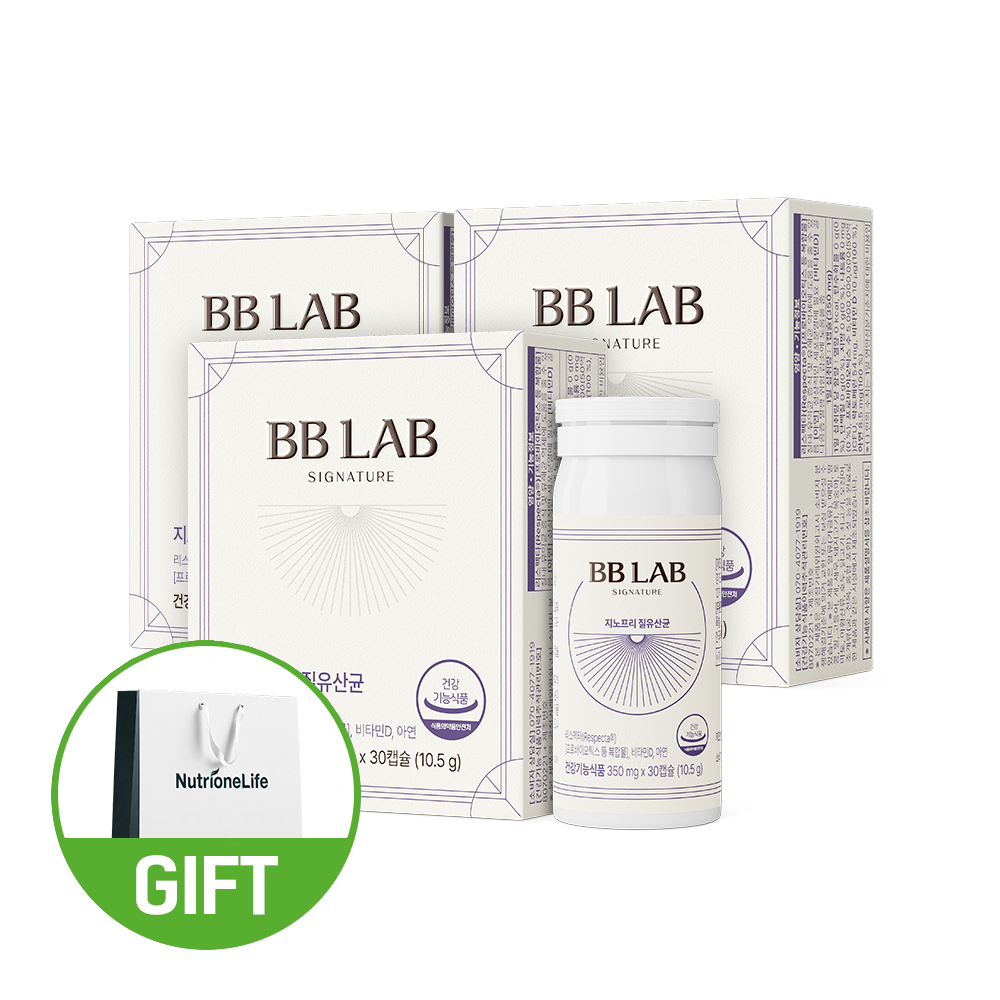 비비랩 지노프리 질유산균 여성 프로바이오틱스 30캡슐, 3개