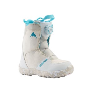 2324 버튼 Kids Grom BOA Snowboard Boots 화이트 아동