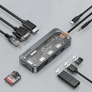 C타입멀티허브 USB허브 10in1 멀티포트 4K 30Hz 아솜텍 Asometech