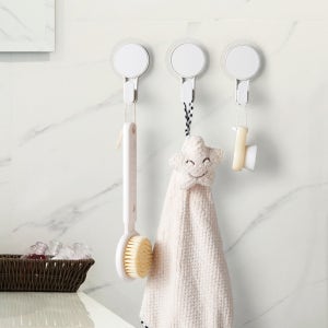 욕실 주방 간편 흡착식 고리 다용도걸이 홀더 정리 소품