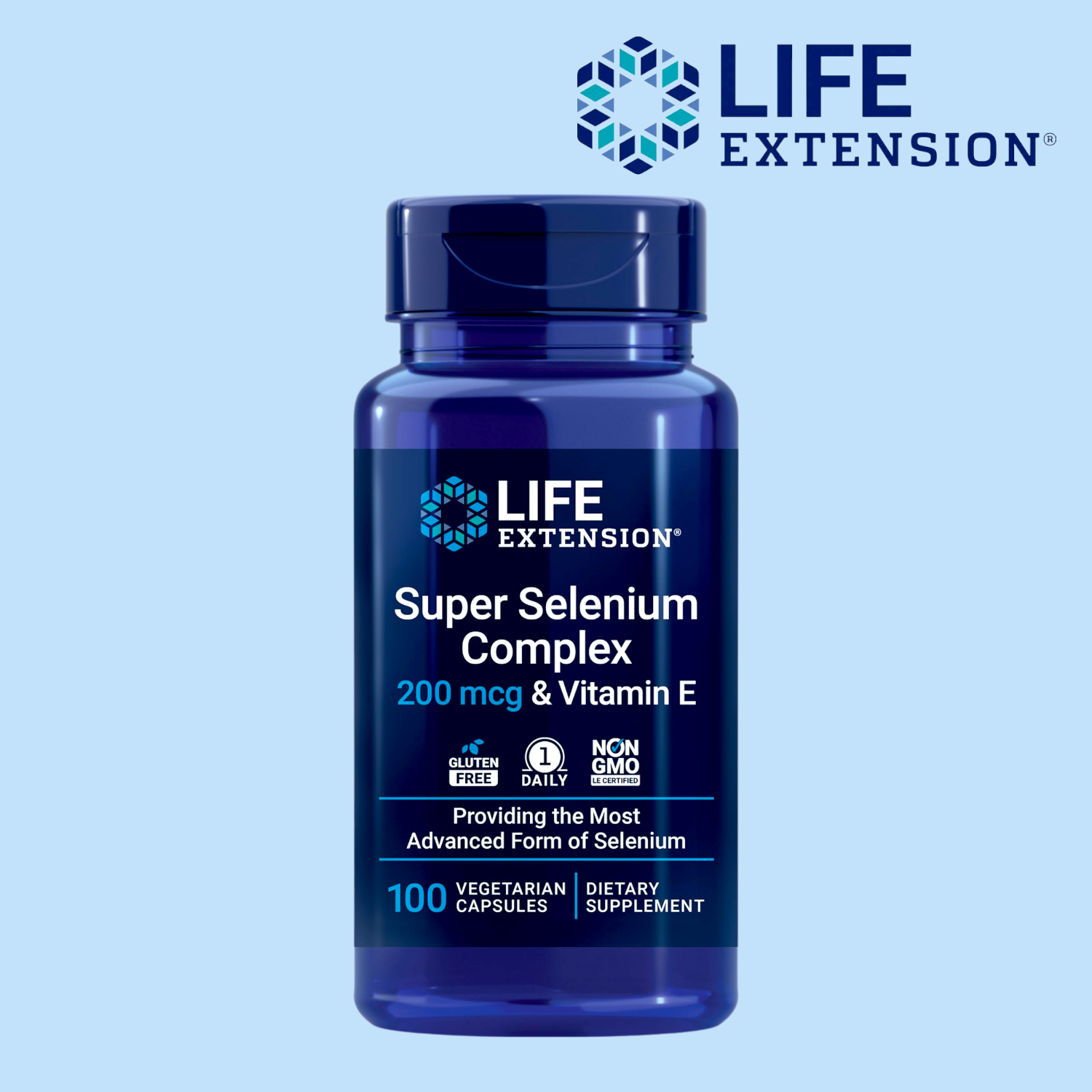 <b>라이프</b>익스텐션 유기 무기 <b>셀레늄</b> 200mcg 100캡슐 셀레니움 세레늄