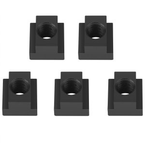 T Slot Nuts M16 Black Oxide Finish Threads Fit Into T-Slots in Machine Tool Tables - 5 pcs