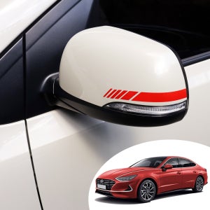 어른킹 소나타 DN8 사이드 미러 휀다 리어 범퍼 도어 엣지 리플렉터 4종 반사 스티커