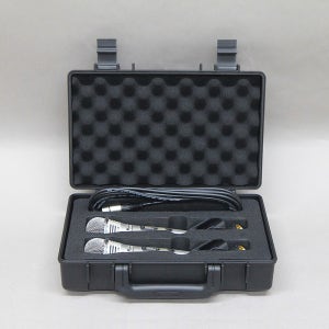 가방몰 MW2 34.2x23.3x11.5cm 2본입 유무선 마이크 방수하드케이스 음향장비 IP67 PP소재 가로수납