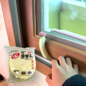 넓은 폭 문풍지 2P 외풍차단 창틀 바람막이 창문 틈새막이