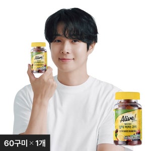 얼라이브 멀티 비타 구미 종합 비타민 60구미, 1개