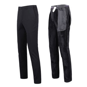 1+1 남자 정장바지 기모 겨울 방한 융털 슬랙스 빅사이즈