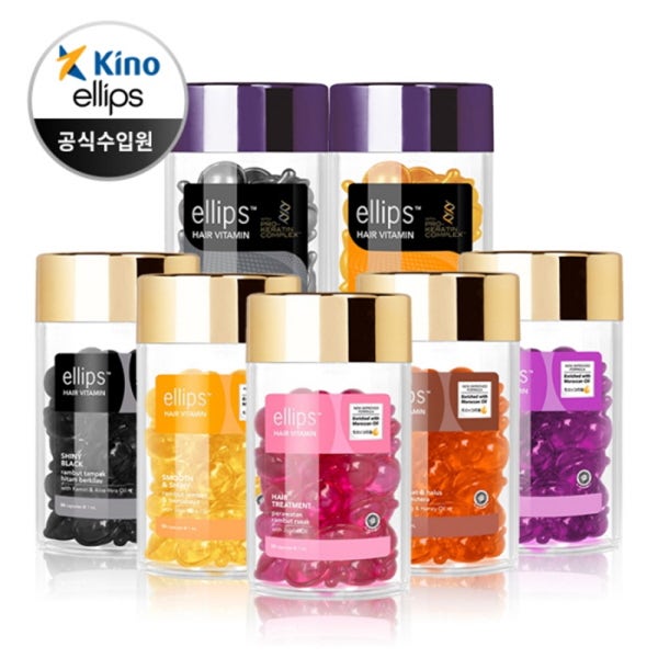 엘립스 헤어 비타민 에센스 오일 50캡슐 (손상모/곱슬모/연약한 모발/염색모)
