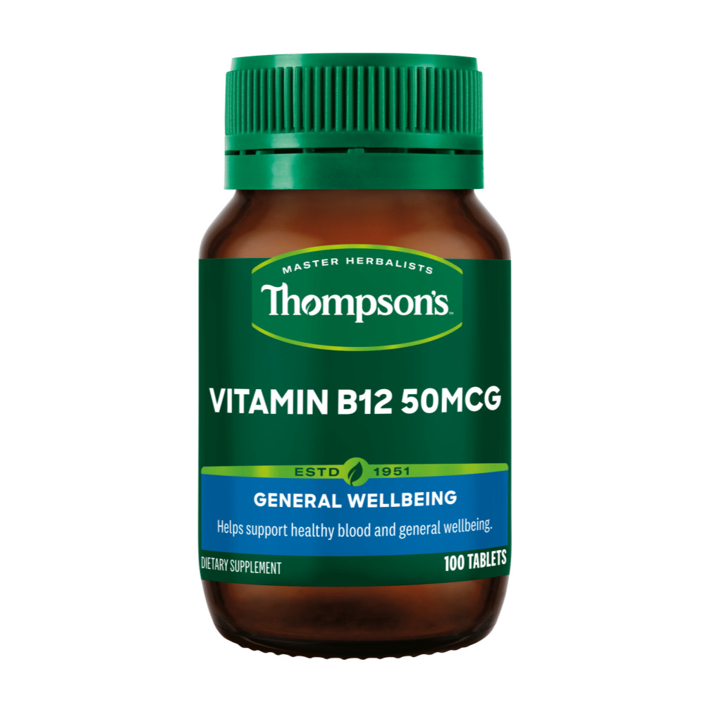 뉴질랜드 <b>톰슨 비타민B12</b> 50mcg 100정