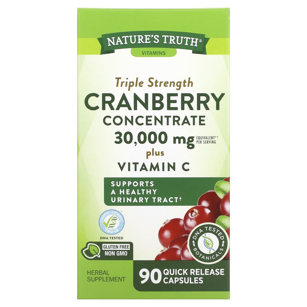<b>네이처스 트루 비타민C</b> 아스코르브산 크랜베리 15000mg 90캡슐