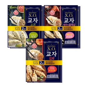 [슈퍼적립] [2+2+2] 오뚜기 X.O. 교자 만두 새우홍게살/고기/김치 총 6봉