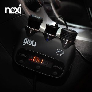 [NEXI] 넥시 차량용 3구 멀티소켓 QC3 0 2포트 NX-3SOCK NX891