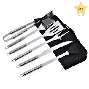 휴대용 조리도구 캠핑 백패킹 취사 요리 도구 키친툴 스텐 6P 가방포함