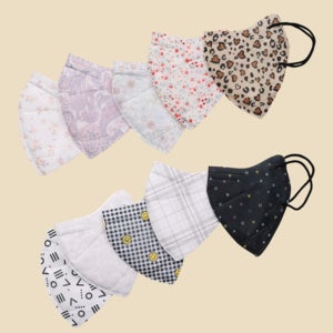 [5매]V라인커브 2D마스크-일회용 컬러 패션 새부리형마스크 국산MB필터 에코패스포트인증