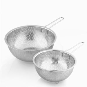 세신 퀸센스 스텐 펀칭 볼 과일건지기 18CM/21CM 스텐 채망 볼 타공 바구니 소쿠리