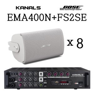 보스스피커 EMA400N FS2SE 멀티앰프 블루투스 USB 펍 대형까페 앰프스피커세트