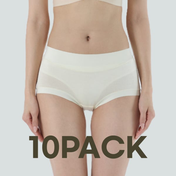 여성 모달 팬티 Y존 편한 여자 속옷 순면 심리스 모들랑팬티 10PACK