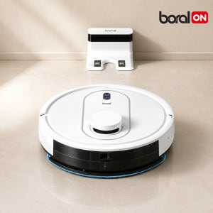 [한정특가] 보랄 파워봇 물걸레 로봇청소기 리모컨 스마트센서 BR-R1W