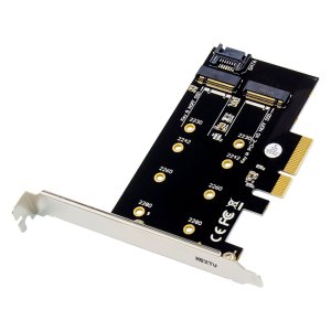 [이지넷유비쿼터스] 넥스트유 화이듀 NVME SSD M2 PCIE 컨버터 어댑터 카드