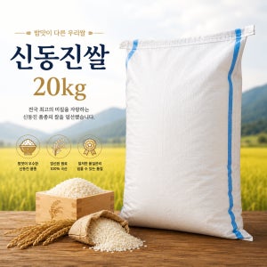 [바른쌀집] 25년산 1년 내내 신동진쌀 20kg (마대포장)