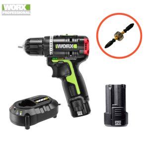 웍스 WU130X 충전드릴드라이버 12V 2.0Ah 브러쉬리스 배터리 2개 세트