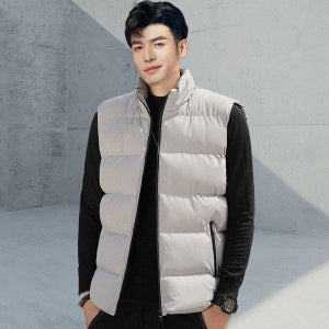 남자 다운 베스트 조끼 패딩 경량 가벼운 집업 사무실 작업복 단체 회사 근무복 겨울 무지