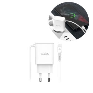 밸류엠 일체형 급속충전기 C타입 5V 2.1A