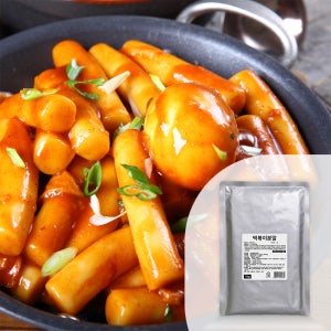 바로 떡볶이분말1kg 1BOX(12EA) 고추장떡볶이 양념장 국물떡볶이 대용량 업소용 바로에프에스