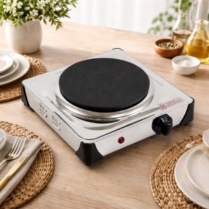 키친아트 세라믹코팅 핫플레이트 전기레인지 1구 6단 온도조절 KG-02TH