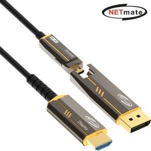 DP 1.4 to HDMI 2.1 Hybrid AOC 배관용 광 케이블 5m NM-DHP05DG