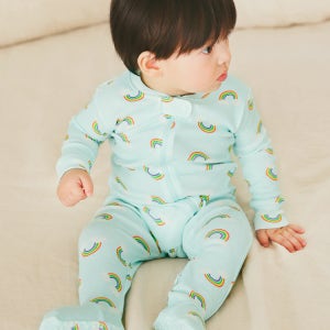 배냇베이비 레인보우 우주복