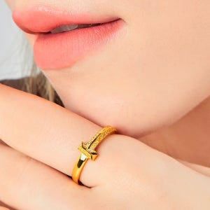 러브넛 순금 골드(3.75g) 아더 커팅 반지 24K-RG-1109