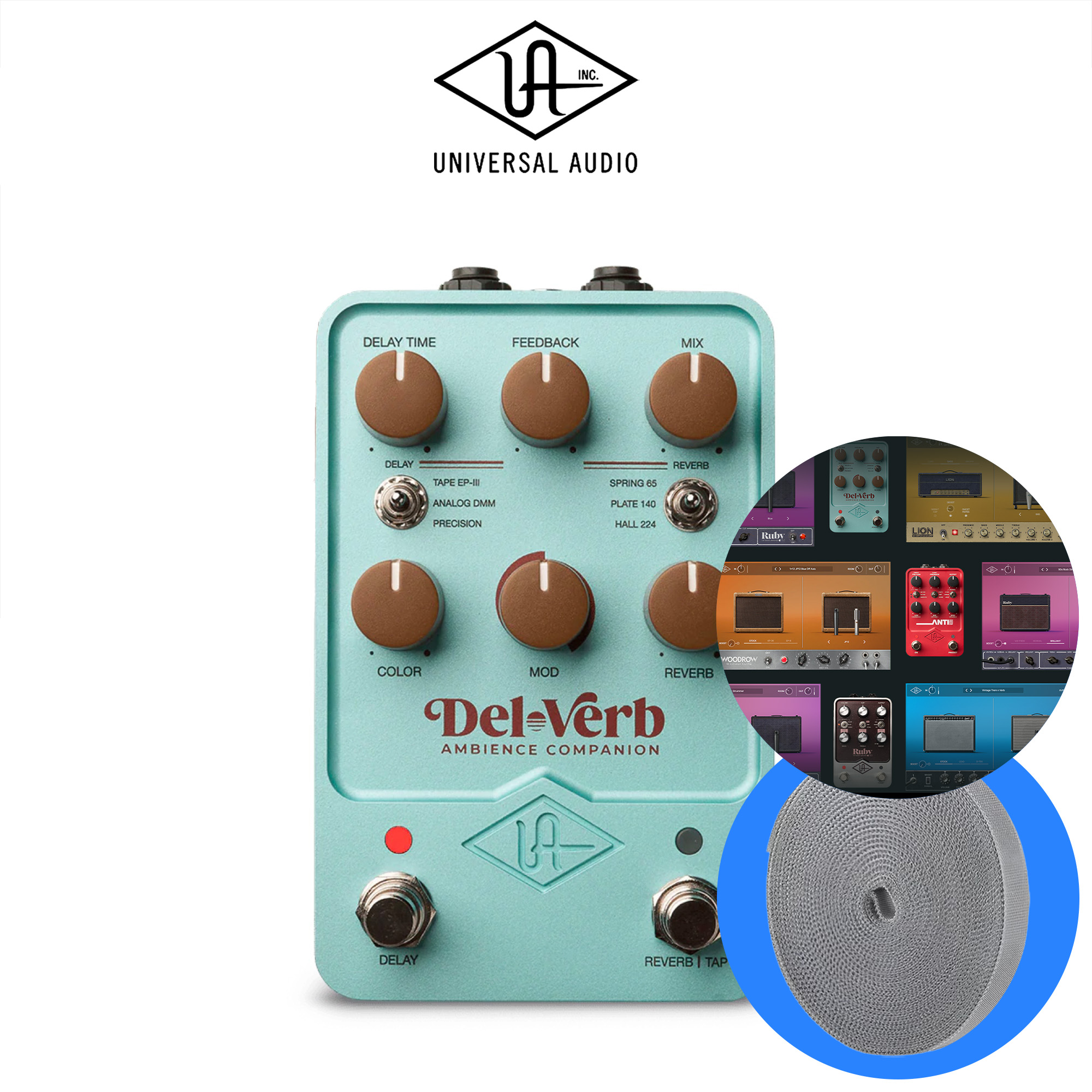 Universal Audio UAFX Del-Verb 델 버브 기타 이펙터 페달 ua
