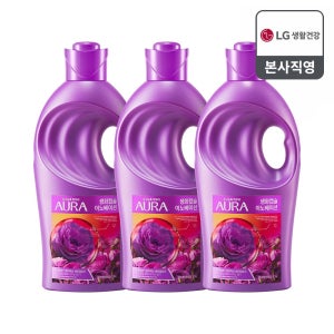 아우라 섬유유연제 생화캡슐 용기1L 3개