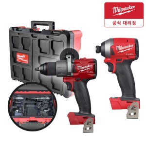 밀워키 M18 FPP2A2-0P0 콤보 18V FID2 FPD2 폼케이스세트 해머 임팩드릴