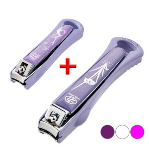 쓰리세븐 777 손톱깍이 소형 + 대형 세트 (N-608S7C 1개 + N-211SEM 1개) 발톱깍이 튐방지 케이스 커버 손발톱깍기