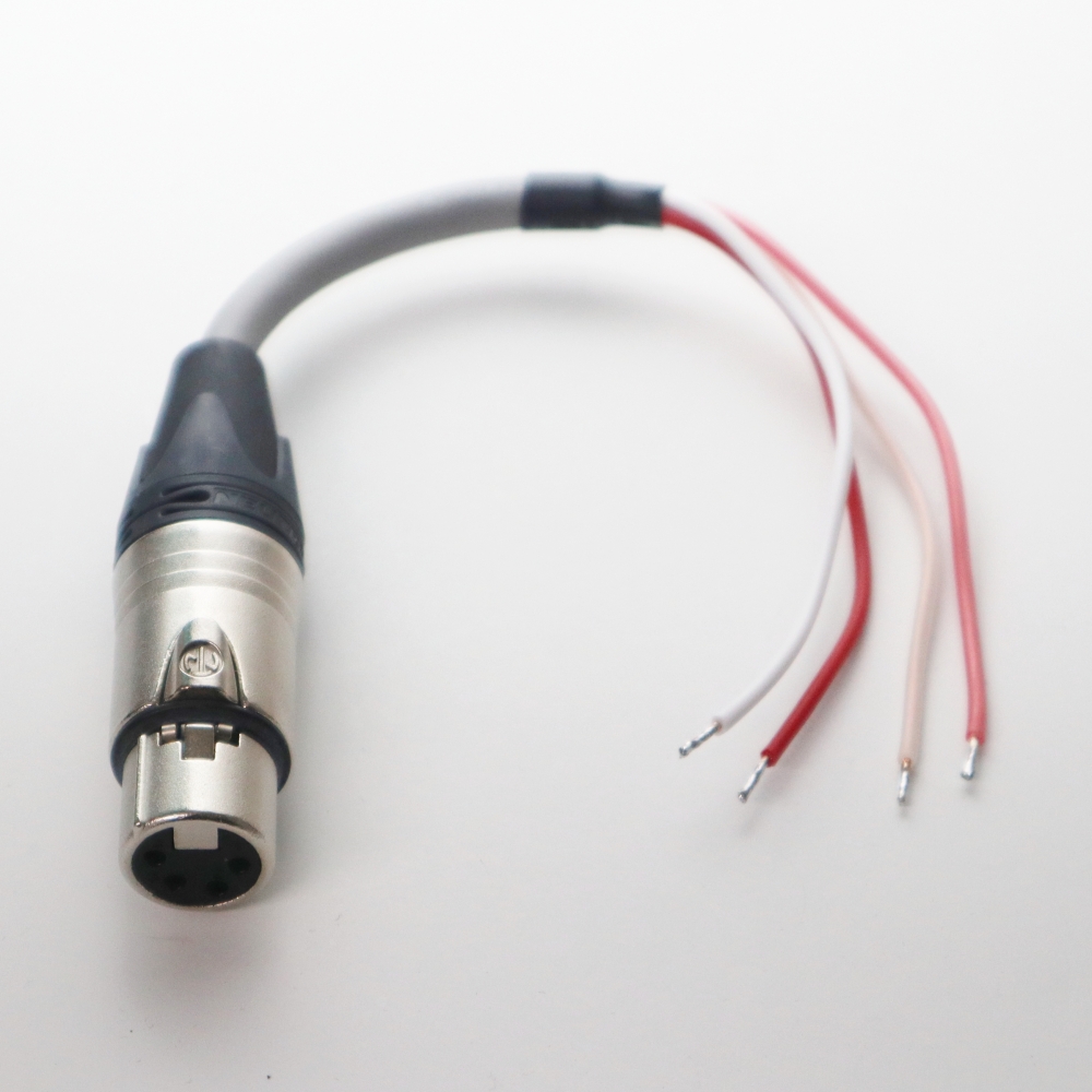 카나레 4PIN 4핀 XLR 암 - 오픈형 케이블 / 무산소동 헤드폰 앰프 DAC 연결